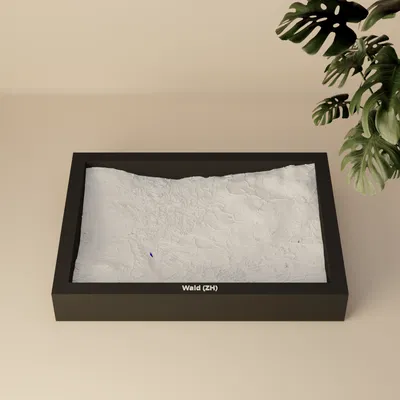 Mô hình địa hình thu nhỏ Wald ZH, Thụy Sĩ - In 3D