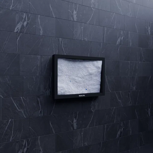 Mô hình địa hình thu nhỏ Wald ZH, Thụy Sĩ - In 3D - Image 7