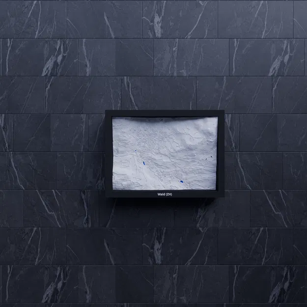 Mô hình địa hình thu nhỏ Wald ZH, Thụy Sĩ - In 3D - Image 8