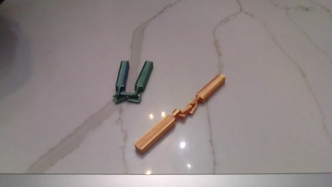 Mô hình côn nhị khúc khối (Simple Blocky Nunchucks) giải tỏa căng thẳng - Image 2