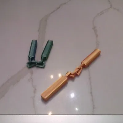 Mô hình côn nhị khúc khối (Simple Blocky Nunchucks) giải tỏa căng thẳng