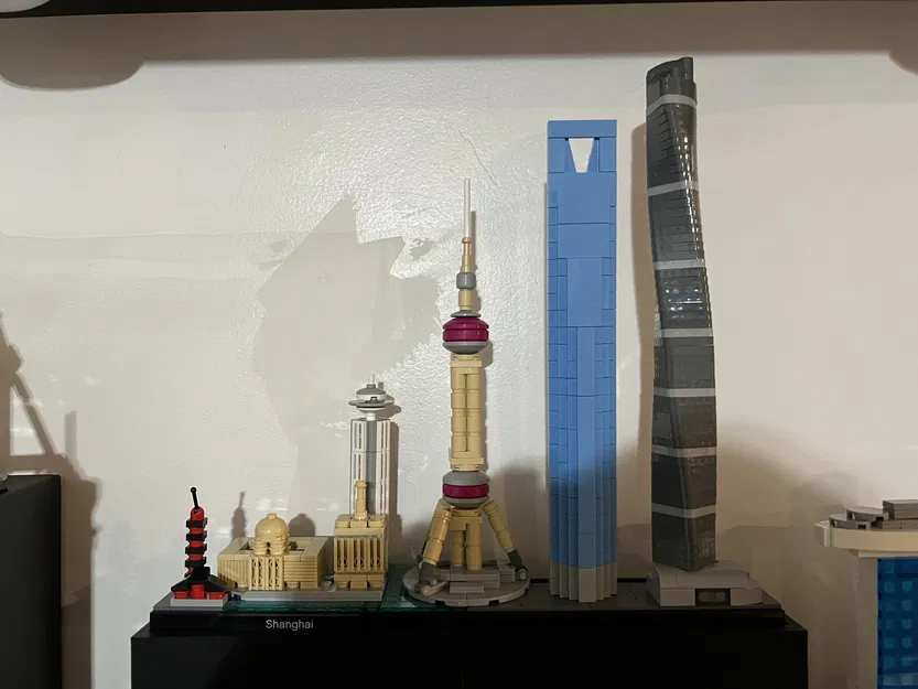 Đế trưng bày cho mô hình LEGO Shanghai Architecture Skyline - Image 1