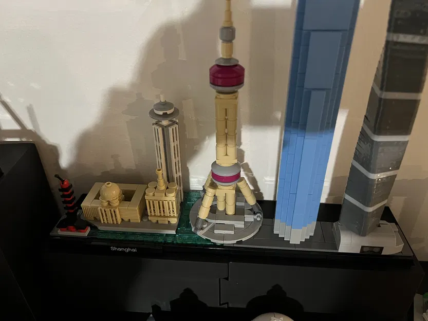 Đế trưng bày cho mô hình LEGO Shanghai Architecture Skyline - Image 2