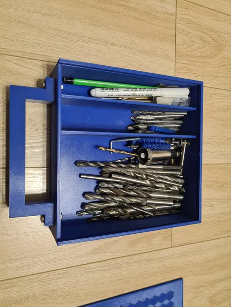 Hộp đựng mũi khoan và dụng cụ 3 ngăn tiện lợi - Thiết kế 3D in dễ dàng - Image 5