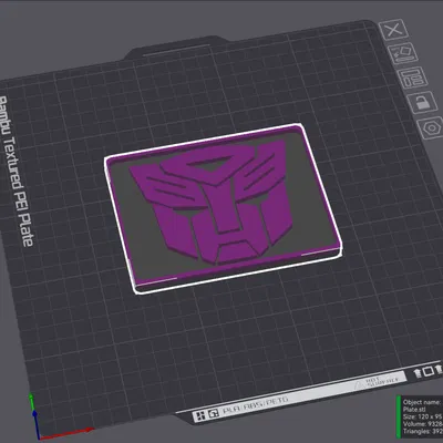 Mô hình Transformers Badge Logo đẹp mắt - File in 3D chất lượng
