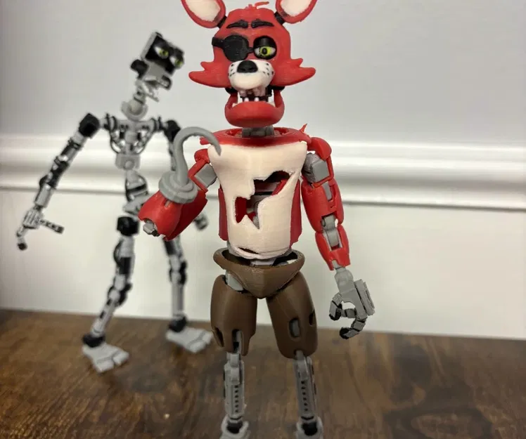 Mô hình Foxy Dummy 13 FNAF 1 - Action Figure in 3D cực chất - Image 1