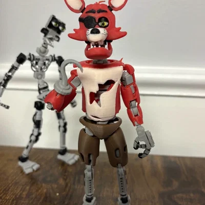 Mô hình Foxy Dummy 13 FNAF 1 - Action Figure in 3D cực chất