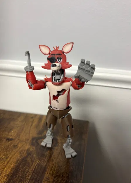 Mô hình Foxy Dummy 13 FNAF 1 - Action Figure in 3D cực chất - Image 2