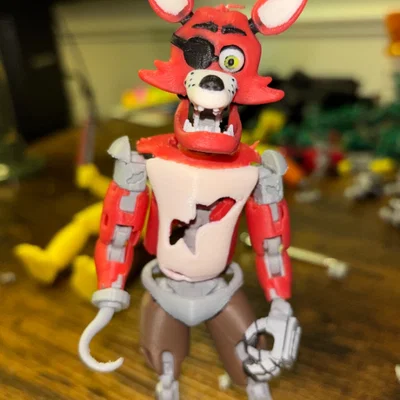 Mô hình Foxy Dummy 13 FNAF 1 - Action Figure in 3D cực chất