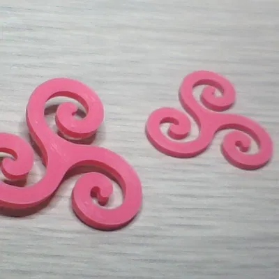 Nút Cài Triskele 1 Lỗ