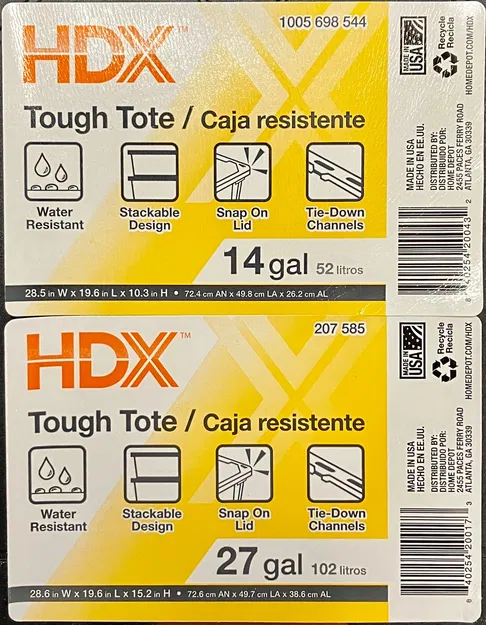 Bộ chặn và nắp đậy in 3D cho kệ để thùng HDX nạp hông - Image 8