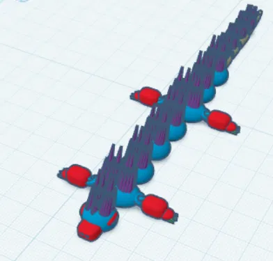 Mô hình rồng thằn lằn gai linh hoạt (Spiked Articulated Lizard Dragon) - Image 1