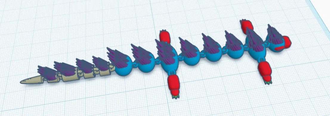 Mô hình rồng thằn lằn gai linh hoạt (Spiked Articulated Lizard Dragon) - Image 2