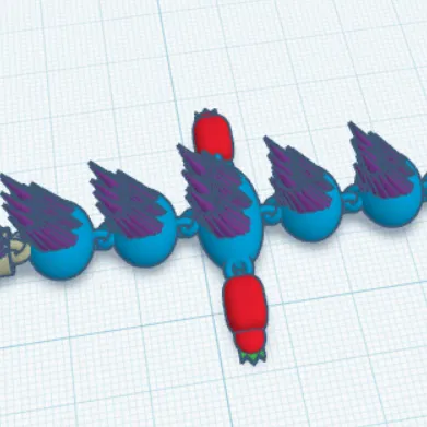 Mô hình rồng thằn lằn gai linh hoạt (Spiked Articulated Lizard Dragon)