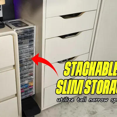 Ngăn Kéo Lưu Trữ Slim Stackable