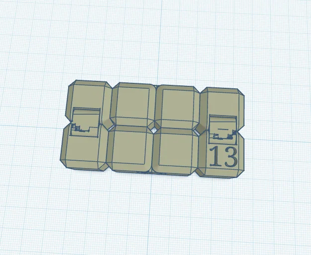 Mô hình Infinity Cube khắc số 13 thư giãn độc đáo - Image 1