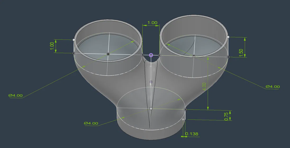Đầu chuyển hướng ống gió Y-splitter 4 inch cho hệ thống thông gió - Image 1