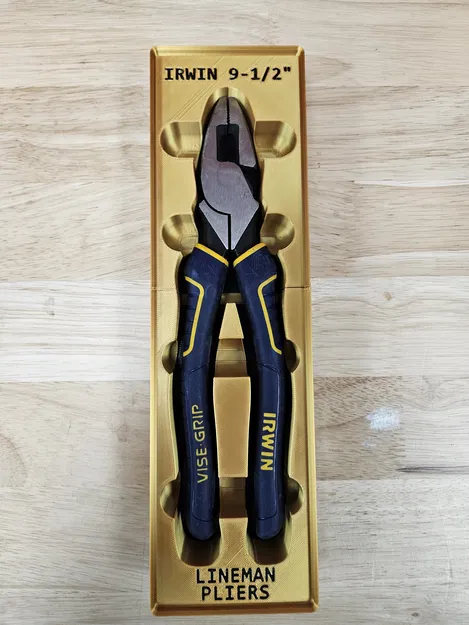 Khay đựng kìm Irwin 9.5" chuẩn Gridfinity in 3D - Image 1