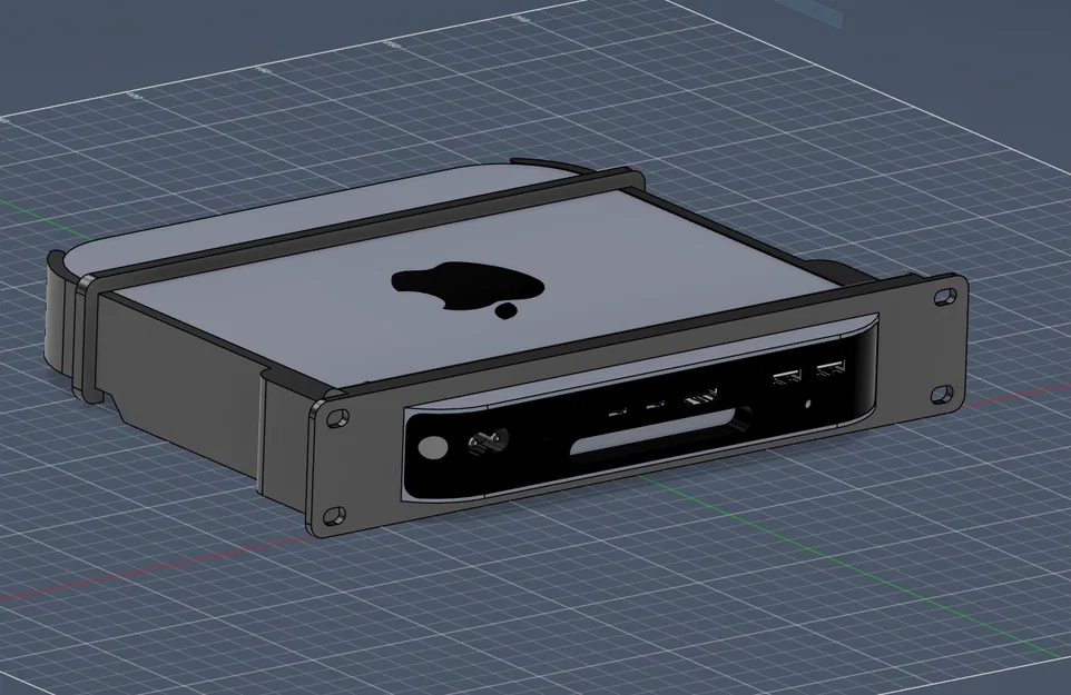 Khung Rack 10 Inch cho M1 Mac Mini với cổng I/O lộ thiên - Image 1
