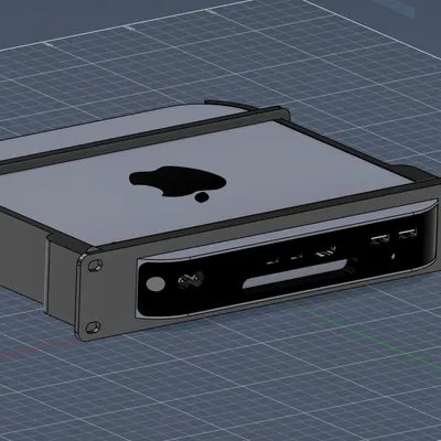 Khung Rack 10 Inch cho M1 Mac Mini với cổng I/O lộ thiên