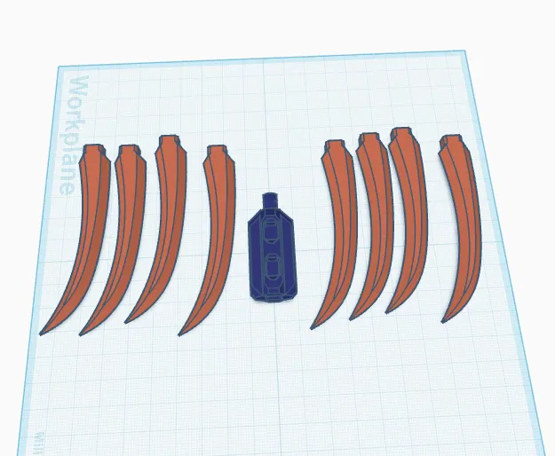 Bộ phụ kiện bàn tay vuốt lưỡi hái (Scythe Claw) cho Dummy 13 - Image 1