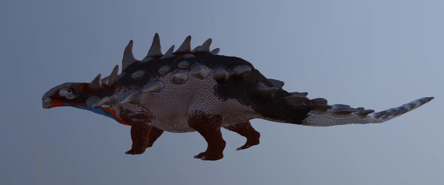 Mô hình 3D Horshamosaurus – Khủng long bọc giáp tiền sử chi tiết - Image 1