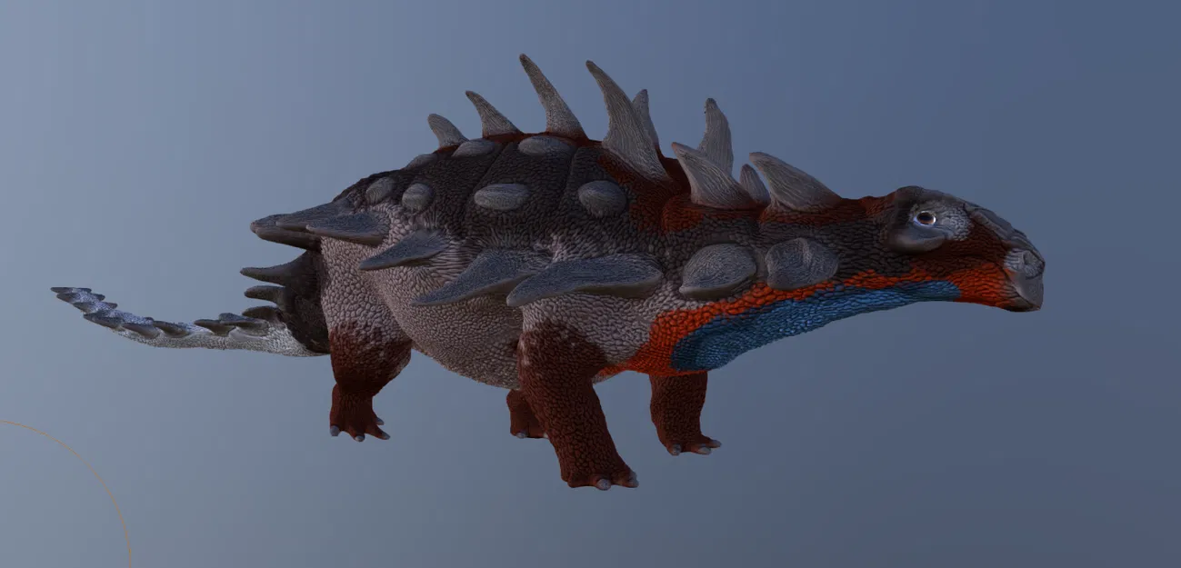 Mô hình 3D Horshamosaurus – Khủng long bọc giáp tiền sử chi tiết - Image 2