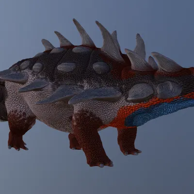 Mô hình 3D Horshamosaurus – Khủng long bọc giáp tiền sử chi tiết