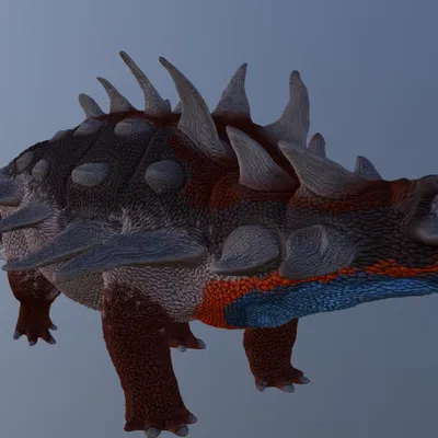 Mô hình 3D Horshamosaurus – Khủng long bọc giáp tiền sử chi tiết