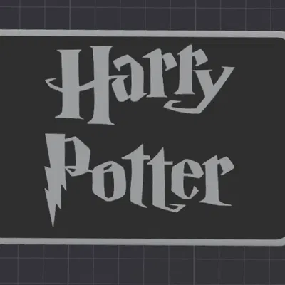 Bảng hiệu Harry Potter in 3D trang trí góc học tập cực chất