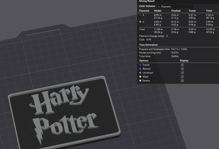 Bảng hiệu Harry Potter in 3D trang trí góc học tập cực chất - Image 2