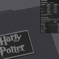 Bảng hiệu Harry Potter in 3D trang trí góc học tập cực chất - Thumbnail 2