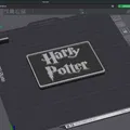 Bảng hiệu Harry Potter in 3D trang trí góc học tập cực chất - Thumbnail 3