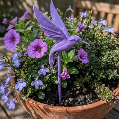 Kẹp tóc trang trí hình chim ruồi cho cây cảnh