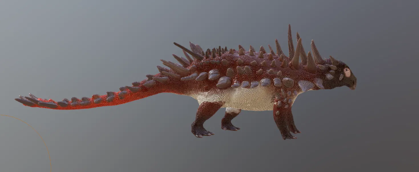 Mô hình 3D khủng long Spicomellus - Kiệt tác cổ sinh vật học - Image 1