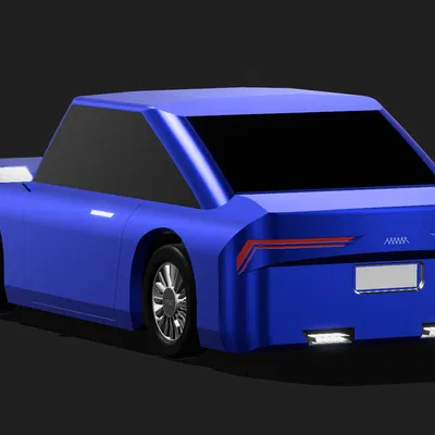 CL1M01 - Mô hình xe 3D phong cách retro-modern cực chất