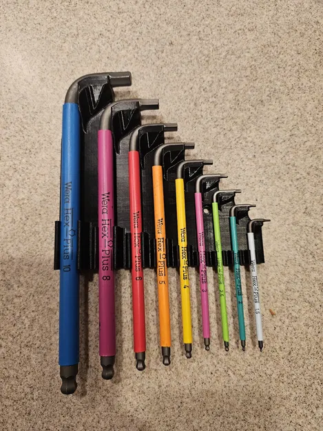 Giá treo lục giác Wera Hex Plus treo tường tiện lợi bằng in 3D - Image 1