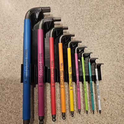 Giá treo lục giác Wera Hex Plus treo tường tiện lợi bằng in 3D