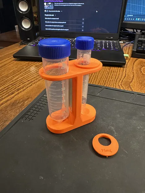 Giá đỡ ống nghiệm từ tính 50mL (kèm adapter 15mL) - Image 3