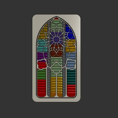 Hộp đựng mẫu nhựa 3D Stained Glass Swatch Box tinh tế