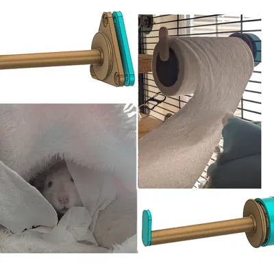 Giá treo giấy vệ sinh cho lồng chuột cảnh