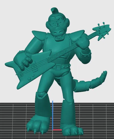 Mô hình 3D Montgomery Gator (Monty) từ game Five Nights at Freddy's - Image 1