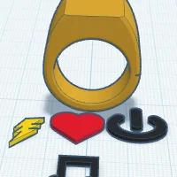 Nhẫn 3D tùy chỉnh logo cá nhân - Tự thiết kế phụ kiện độc đáo