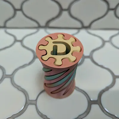 Đồ chơi Fidget xoắn ốc Vortex hình chữ D