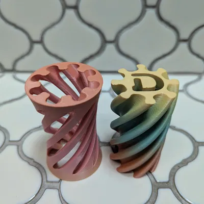 Đồ chơi Fidget xoắn ốc Vortex hình chữ D