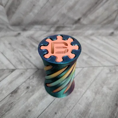 Mô hình Fidget xoắn ốc Vortex chữ B