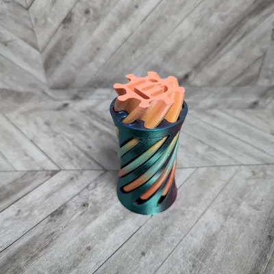 Mô hình Fidget xoắn ốc Vortex chữ B