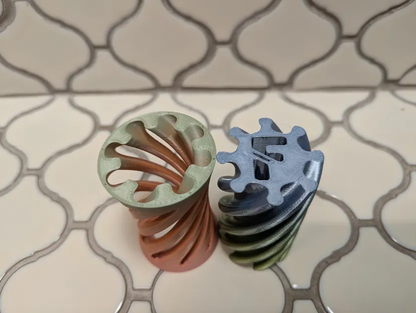 Mô hình Fidget hình xoắn ốc Vortex chữ F - Image 4