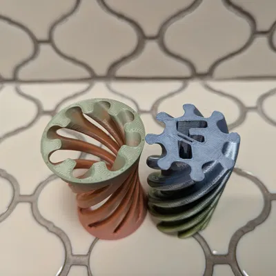 Mô hình Fidget hình xoắn ốc Vortex chữ F