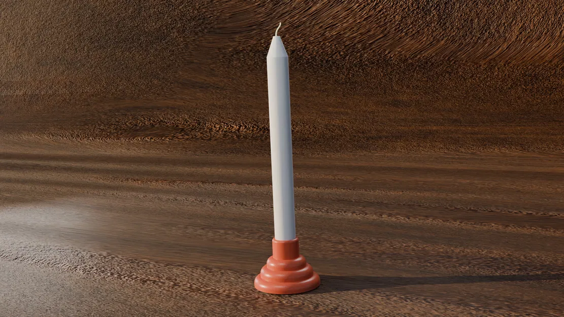 Đế cắm nến phong cách tối giản (Minimalist Candleholder) - Image 1